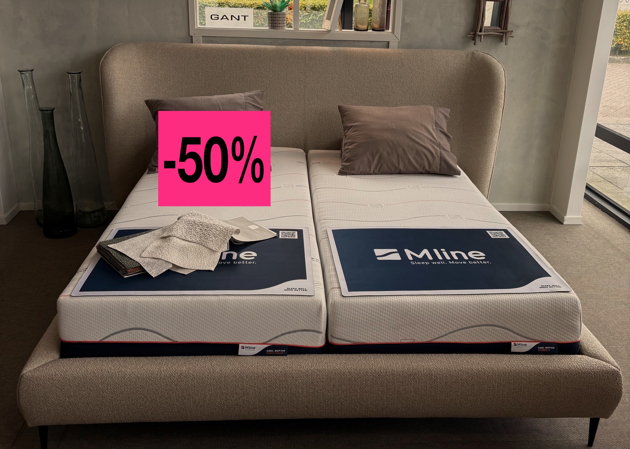 Palm met M-Line matrassen , 180x200cm